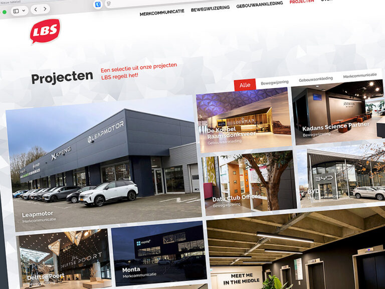 Nieuwe website